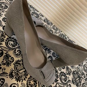 Me Too Gray reptile print shoes